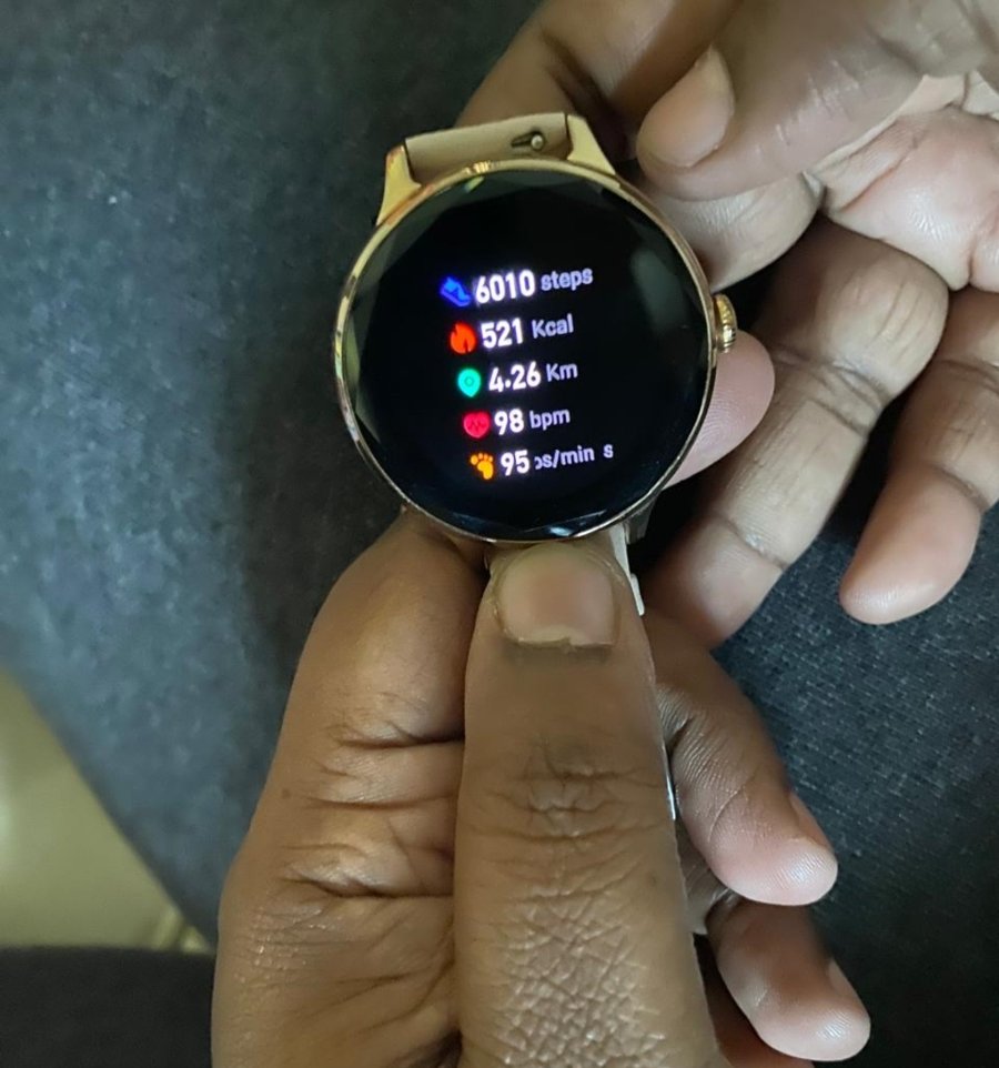 A walking day, tracked on my watch