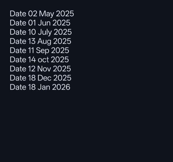 Period tracking log showing 9 consecutive regular cycles achieved through Fertilia program