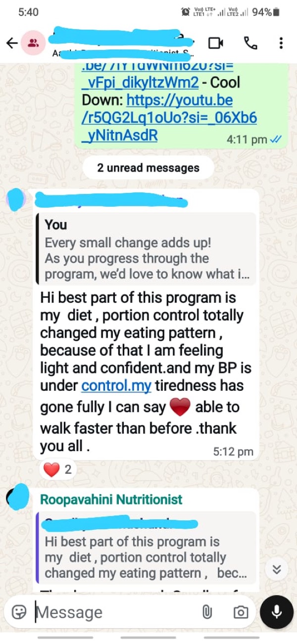 Positive UPT report shared with immediate voice call response from Dr. Suganya