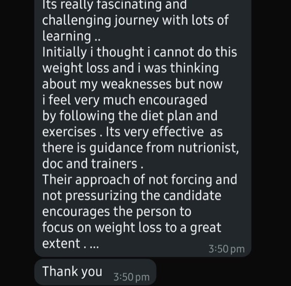 Patient appreciating the community support and positive energy in Fertilia