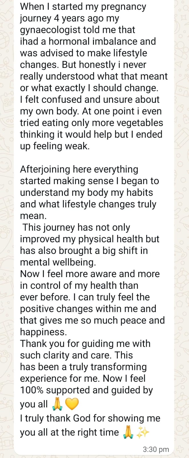 Testimonial F-08 - Kavitha shares how Fertilia helped her understand her body after 4 years of hormonal imbalance