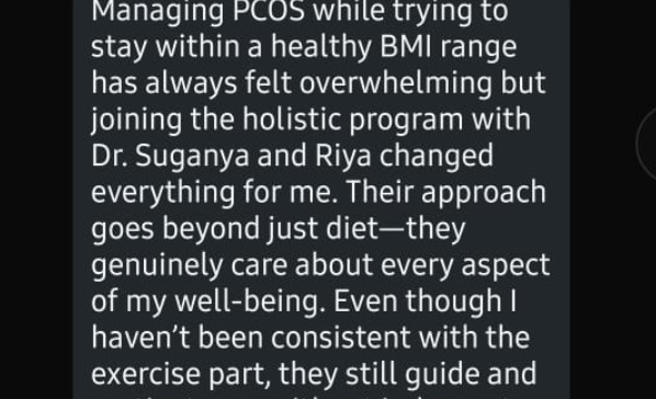 Patient praises Fertilia holistic PCOS program